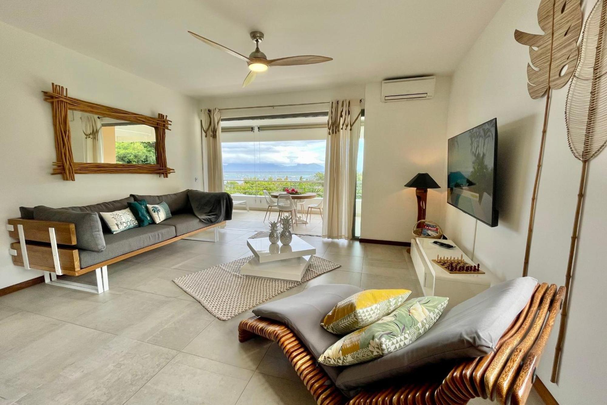 Manuia Luxury Apartment - Tahiti Punaauia -Wi-Fi Netflix Pool & Gym 외부 사진